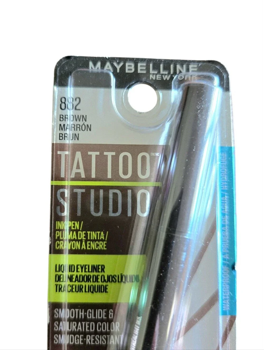 NWT 3 Pack Liquid Eyeliner - Maybelline Jet Black & Brown, Revlon Coloratay Teal